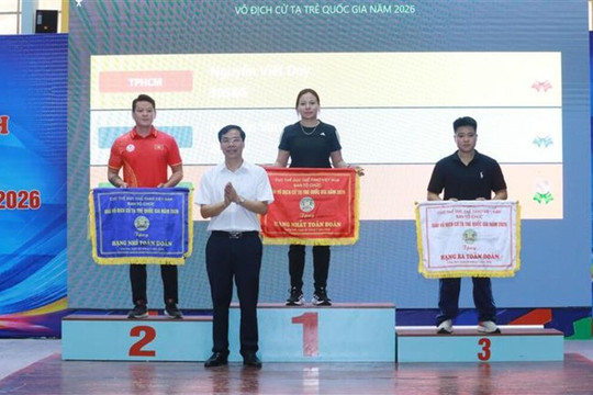 Hải Phòng giành giải 3 toàn đoàn tại Giải Vô địch Cử tạ trẻ quốc gia năm 2026