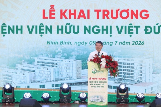 Thủ tướng Lê Minh Hưng dự khai trương Bệnh viện Việt Đức cơ sở Ninh Bình