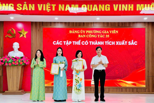 Học sinh, giáo viên phường Gia Viên tích cực tham gia cuộc thi chính luận
