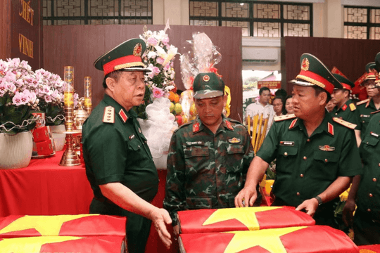 Đã tìm thấy 49 bộ hài cốt liệt sĩ và 1 bộ tập thể tại Công viên Lê Thị Riêng
