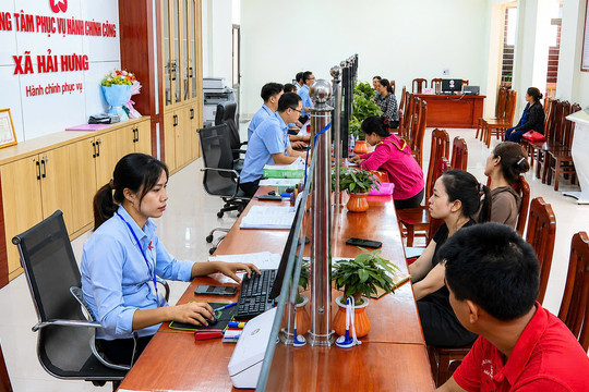 Xã vùng xa dẫn đầu về chất lượng phục vụ hành chính công