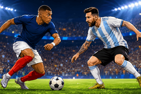 Mbappe đang dẫn trước Messi ở 'Quả Bóng Vàng' World Cup 2026