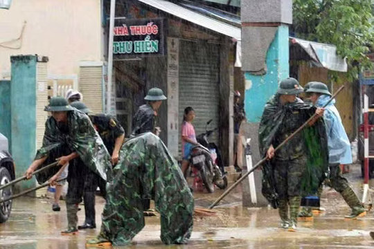 Quân đội chủ động ứng phó với mưa lũ, sạt lở đất