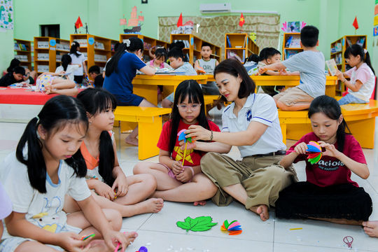Thiếu nhi Hải Phòng hào hứng trải nghiệm đọc sách và sáng tạo