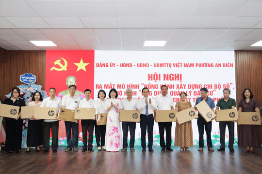 An Biên triển khai mô hình 'Đồng hành xây dựng chi bộ số', số hóa quản lý dân cư