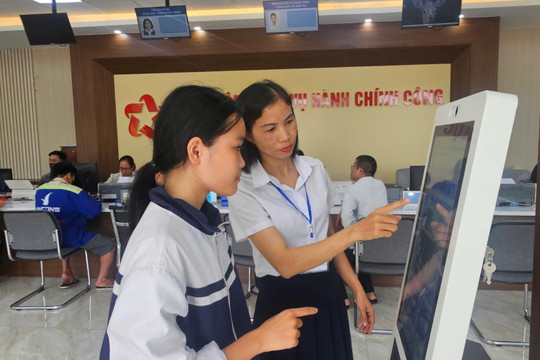 Số hoá tại Trung tâm Phục vụ hành chính công phường Lưu Kiếm