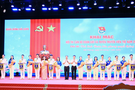 Sôi nổi hội thi cán bộ đoàn giỏi Hải quân khu vực phía Bắc