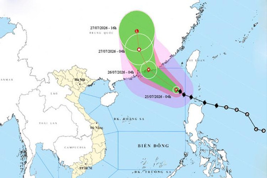 Bão số 2 có thể mạnh lên cấp 12, Bắc Bộ tiếp tục mưa lớn