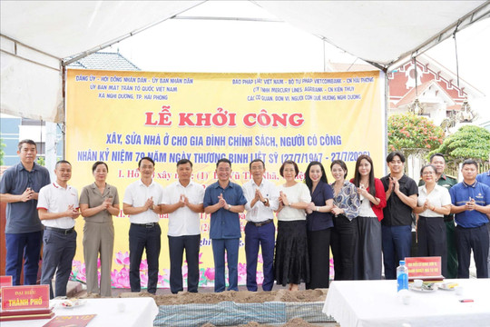 Xã Nghi Dương khởi công xây mới, sửa chữa 5 nhà ở cho người có công