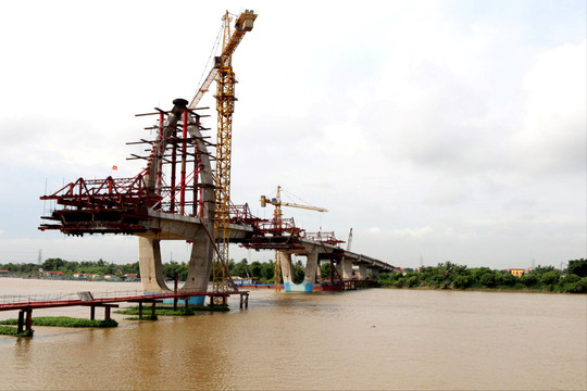 Cầu Tân An đạt 70% khối lượng, dự kiến thông xe cuối tháng 11