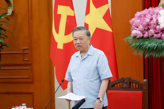 Tổng Bí thư, Chủ tịch nước Tô Lâm làm việc với Thường vụ Đảng ủy Thanh tra Chính phủ