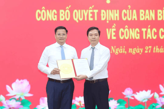 Đồng chí Nguyễn Đức Tâm giữ chức Phó Bí thư Tỉnh ủy Quảng Ngãi