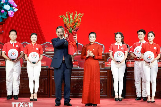 Tổng Bí thư, Chủ tịch nước Tô Lâm giữ cương vị Chủ tịch danh dự Hội Chữ thập đỏ