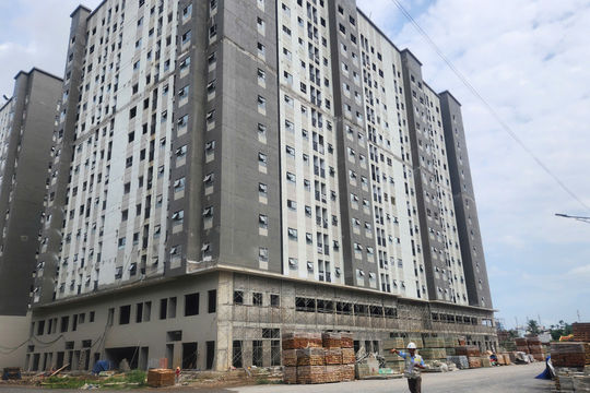 Dự án nhà ở xã hội Tổng kho 3 Lạc Viên tăng tốc về đích 4 tòa đầu tiên