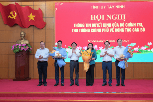 Đồng chí Hồ Thị Hoàng Yến giữ chức Phó Bí thư Thường trực Tỉnh ủy Tây Ninh