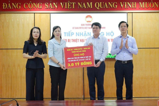 Hải Phòng hỗ trợ 3 tỷ đồng giúp nhân dân Lai Châu khắc phục hậu quả mưa lũ