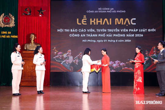 Chung kết hội thi tuyên truyền pháp luật giỏi Công an thành phố Hải Phòng