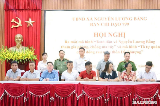 Xã Nguyễn Lương Bằng ra mắt 2 mô hình giữ vững an ninh từ cơ sở