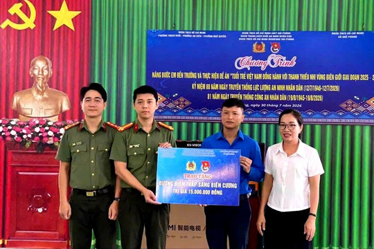 Tuổi trẻ Hải Phòng chung tay vì học sinh vùng biên