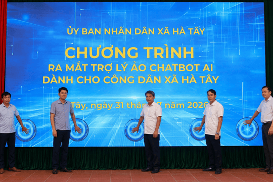 Xã Hà Tây ra mắt trợ lý ảo Chatbot AI dành cho công dân
