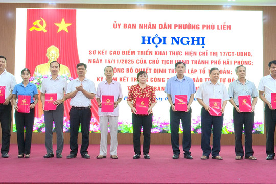 Phường Phù Liễn thành lập 19 tổ tự quản thực hiện hiệu quả Chỉ thị 17