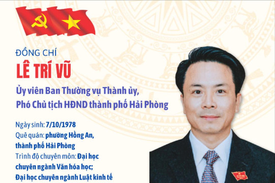 Tóm tắt quá trình công tác của đồng chí Phó Chủ tịch HĐND thành phố Lê Trí Vũ