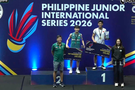 Cầu lông trẻ Việt Nam ghi dấu ấn ở giải đấu quốc tế tại Philippines