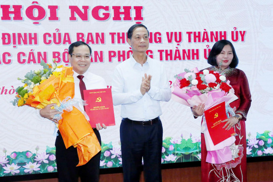 Hải Phòng kiện toàn lãnh đạo Văn phòng Thành ủy và phường Thủy Nguyên