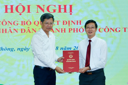 Sở Nông nghiệp và Môi trường Hải Phòng có Phó Giám đốc mới