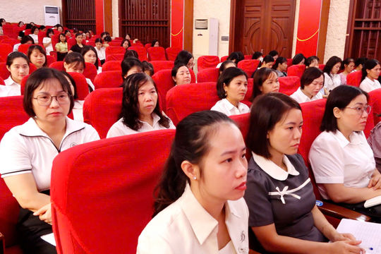 Đảng ủy phường Kiến An tổ chức bồi dưỡng lý luận chính trị cho hơn 500 cán bộ quản lý, giáo viên, nhân viên các trường học