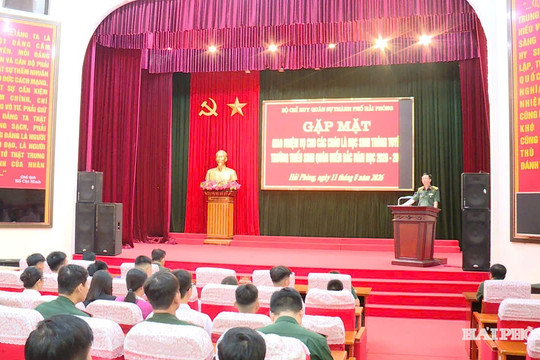 12 học sinh Hải Phòng trúng tuyển Trường Thiếu sinh quân miền Bắc