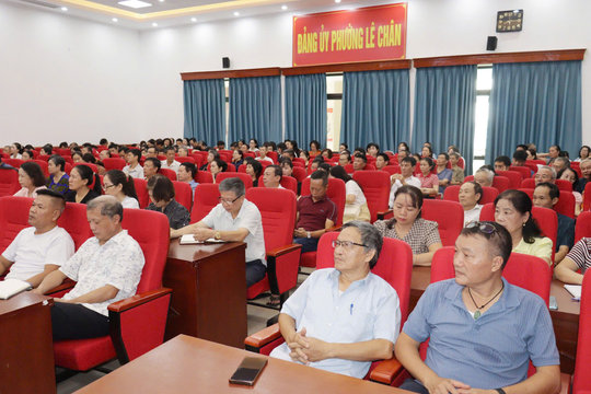 Nâng cao nghiệp vụ công tác Đảng cho cấp ủy cơ sở phường Lê Chân