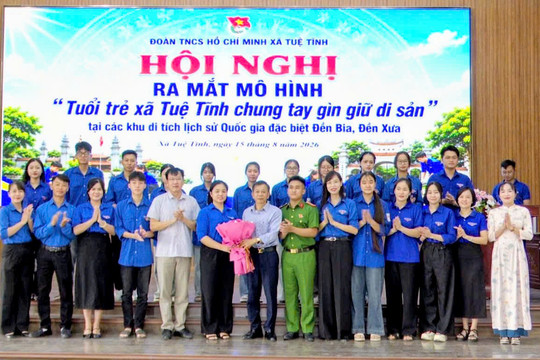 Ra mắt mô hình 'Tuổi trẻ xã Tuệ Tĩnh chung tay gìn giữ di sản'