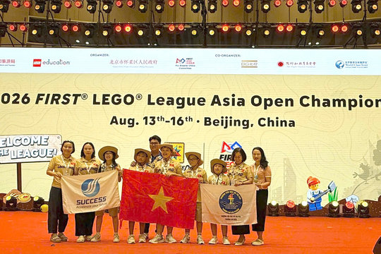 Học sinh Trường Tiểu học Võ Thị Sáu giành ngôi Á quân cuộc thi LEGO quốc tế
