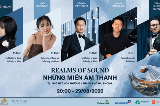 Hòa nhạc 'Những miền âm thanh' tại Hải Phòng vào tối 29/8