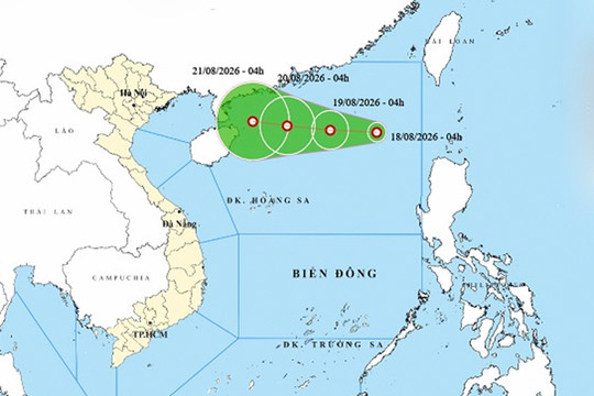 Áp thấp nhiệt đới hình thành trên Biển Đông, miền Bắc có mưa rất to