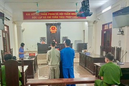 Tổ chức sử dụng ma tuý trái phép, 2 đối tượng ở xã Phú Thái đi tù