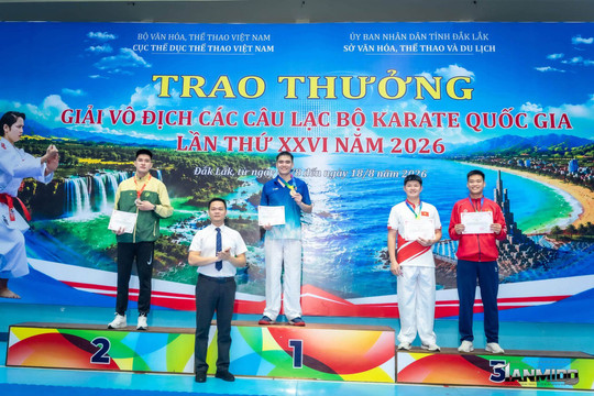 Hải Phòng giành 2 huy chương vàng Giải vô địch Câu lạc bộ Karate quốc gia