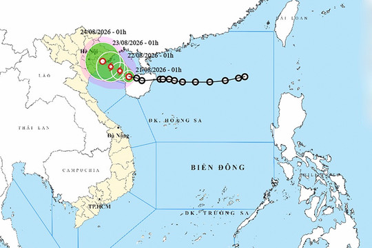 Bắc Bộ mưa rất to do ảnh hưởng của hoàn lưu áp thấp nhiệt đới