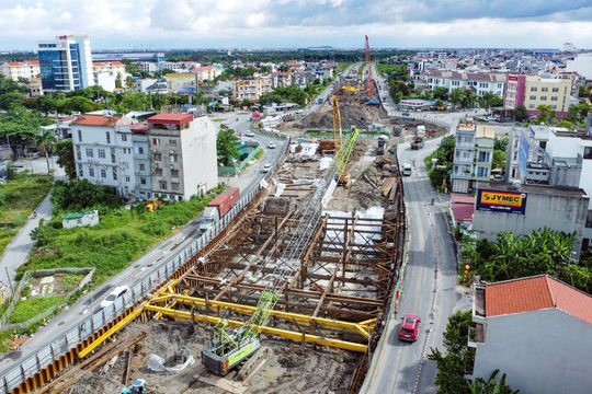 Nút giao khác mức Bùi Viện - Lê Hồng Phong có nguy cơ chậm tiến độ