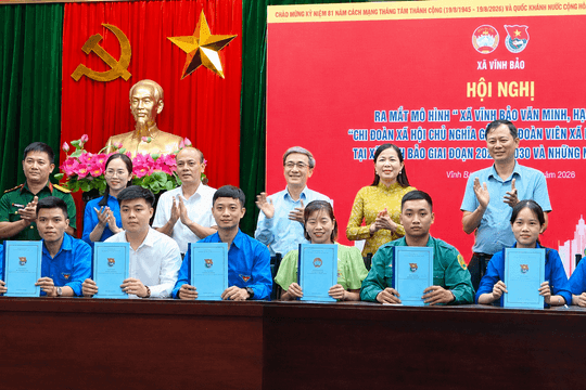 Xã Vĩnh Bảo ra mắt 2 mô hình xây dựng địa phương văn minh, hạnh phúc