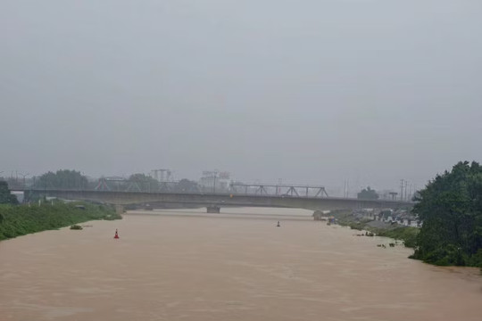 Bắc Ninh phát lệnh báo động lũ trên sông Thương và sông Cầu
