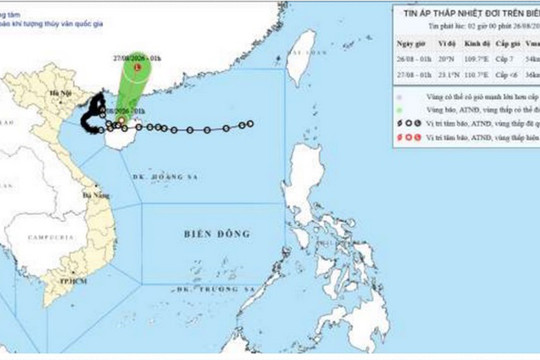 Áp thấp nhiệt đới suy yếu, biển vẫn động mạnh