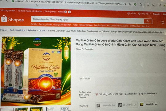 Cảnh báo cà phê giảm cân quảng cáo sai quy định