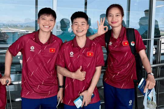 Đội tuyển bóng đá nữ Việt Nam đến Tô Châu (Trung Quốc) tập huấn chuẩn bị cho ASIAD 2026