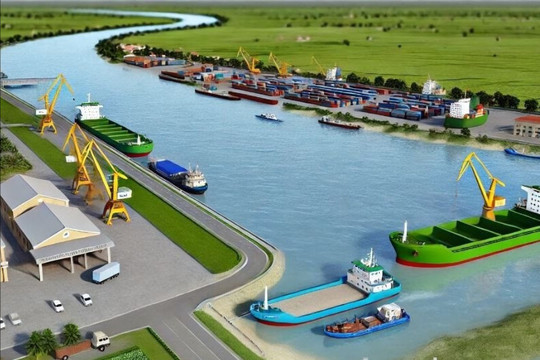 Cảng thủy nội địa Ninh Giang tạo đà phát triển logistics