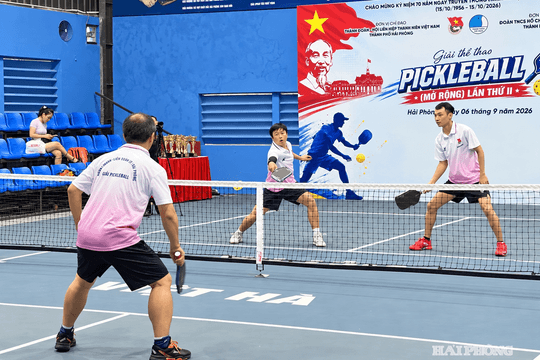 138 tay vợt tranh Giải Pickleball mở rộng Đoàn UBND thành phố