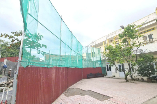 Đẩy nhanh tiến độ thi công khu A Trường Tiểu học Bạch Đằng sau phản ánh