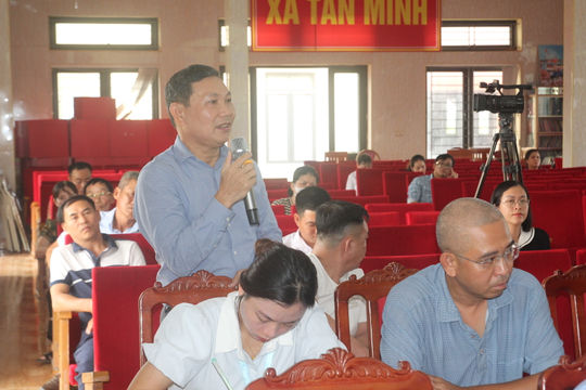Tân Minh tháo gỡ vướng mắc cho doanh nghiệp và hộ kinh doanh