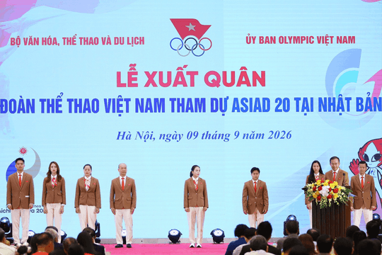 Đoàn thể thao Việt Nam xuất quân tham dự ASIAD 2026